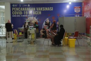 RSUZA mulai lakukan Vaksin Covid-19 Untuk Nakes/ Foto : Ist