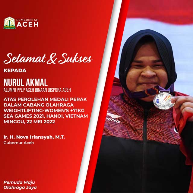 Ucapan selamat dan sukses Nurul Akmal – Pemerintah Aceh