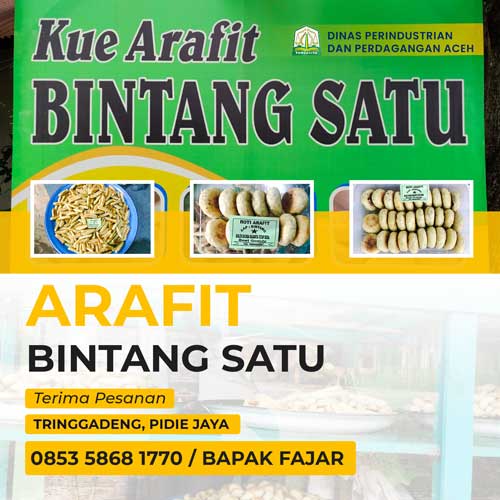 Kue Arafit Bintang Satu – Disperindag Aceh