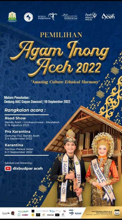 Pemilihan Agam Inong Aceh 2022 – Disbudpar Aceh